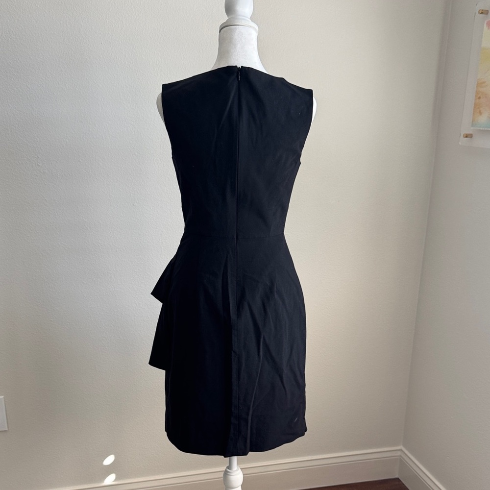 Banana Republic Black Asymmetrical Ruffle Dress - Picture 6 of 9